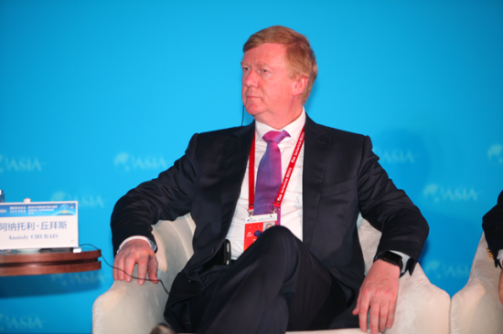 图为俄罗斯前副总理Anatoly Chubays。
