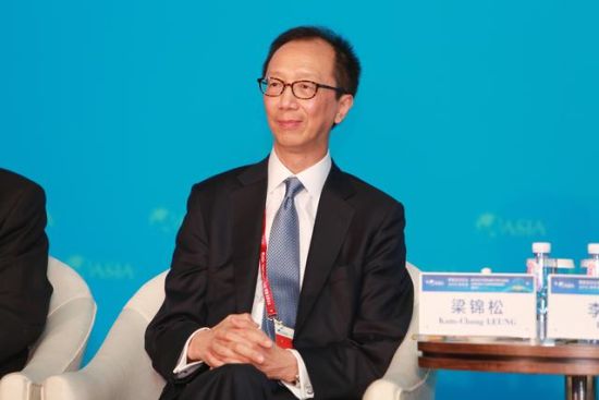 图为香港南丰集团行政总裁、原香港财政司司长梁锦松。